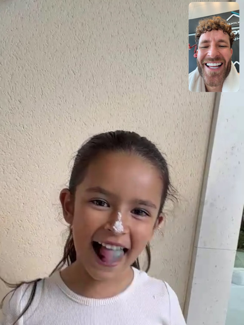 Léo Pereira celebra 7 anos de Helena, sua filha com Tainá Militão — Foto: Reprodução/Instagram
