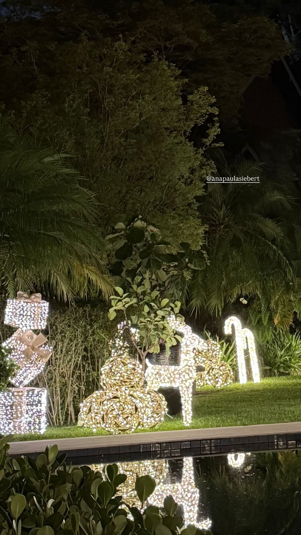 Fabiana Justus posta foto de decoração da família — Foto: Reprodução Instagram