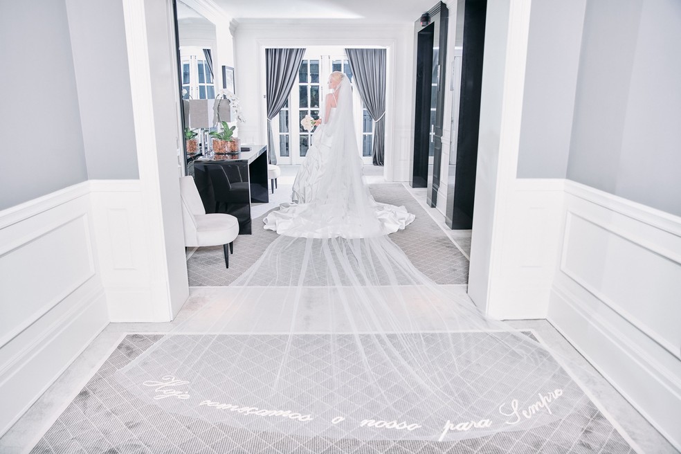 Ana Hickmann para o casamento com Edu Guedes — Foto: @leofaria