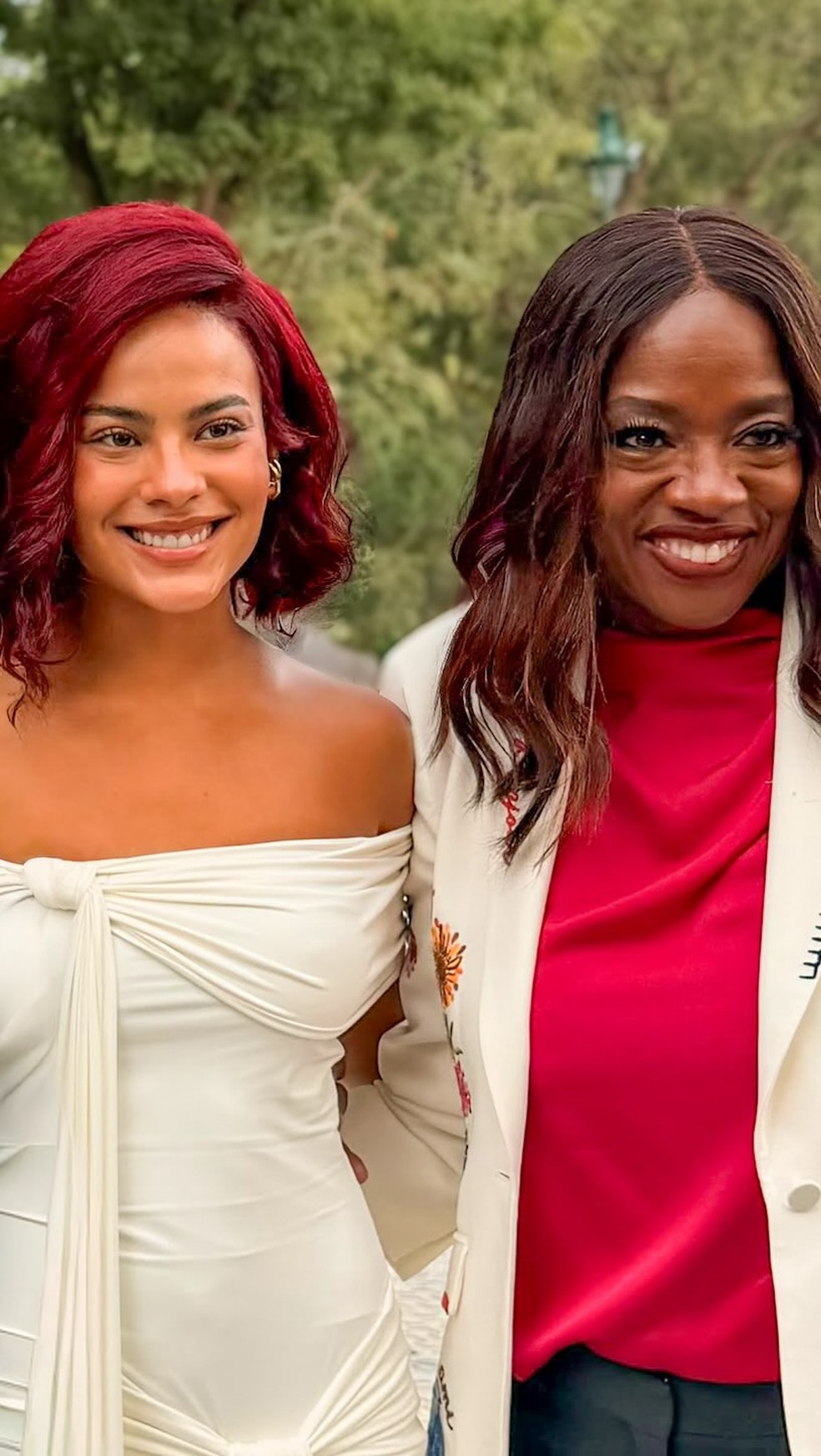 Bella Campos e Viola Davis — Foto: Reprodução/Instagram