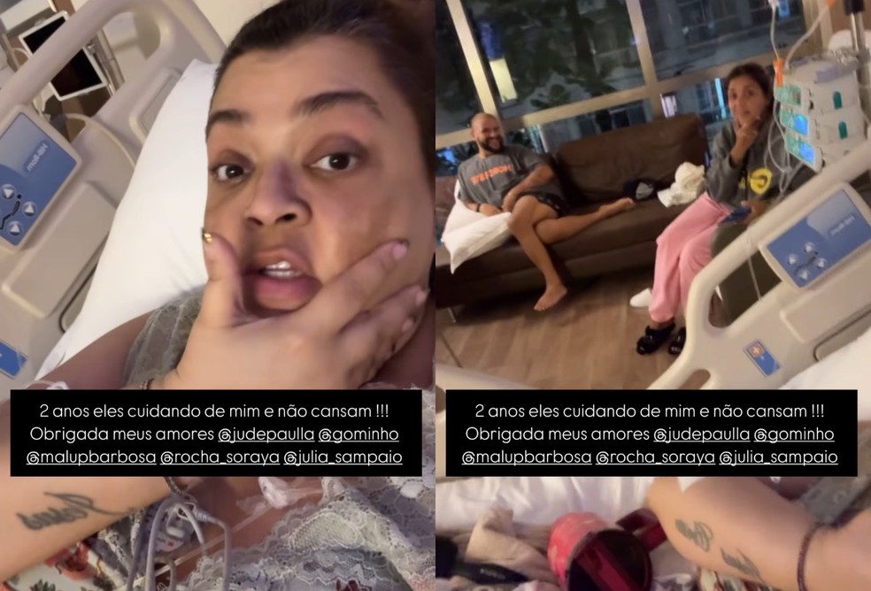 Internada, Preta Gil agradece apoio dos amigos — Foto: Reprodução/Instagram