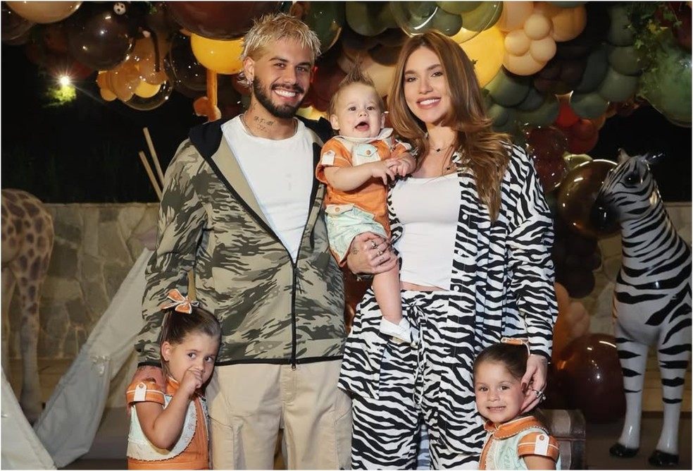 Z Felipe e Virginia Fonseca com os filhos  Foto: Reproduo/Instagram