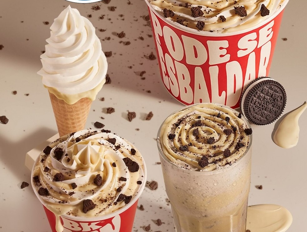 Burger King lança sobremesas com Galak e Negresco — Foto: Divulgação