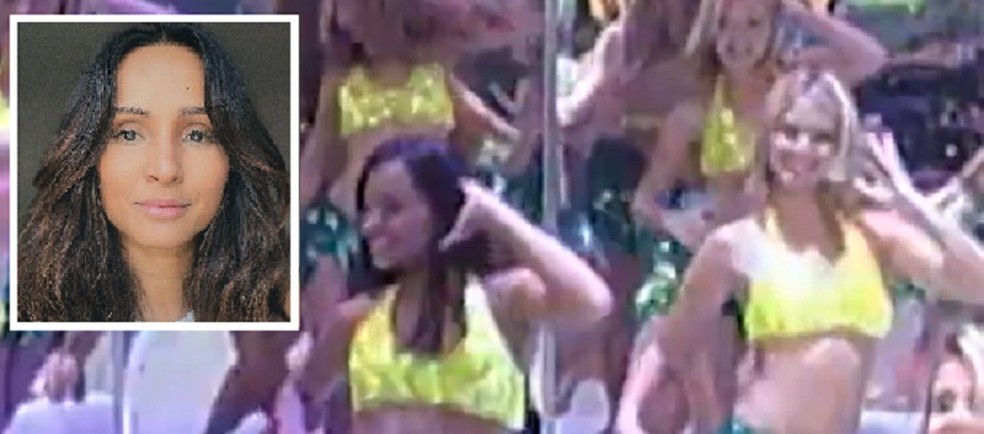 Thaíssa Carvalho foi bailarina do 'Domingão do Faustão' — Foto: TV Globo