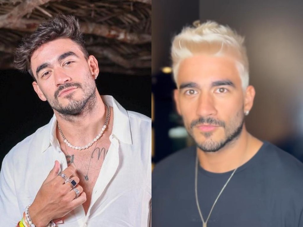Gui Napolitano exibe novo visual platinado para o Carnaval 'Gostaram?'