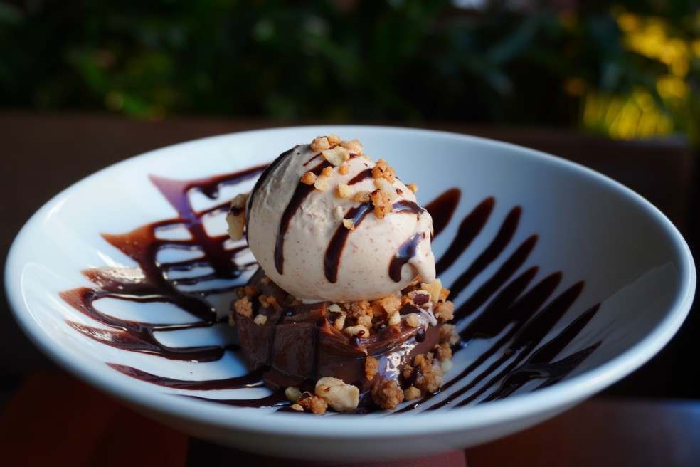 Brigadeiro com sorvete de paçoca — Foto: Luisa Fogaça Moraes Barros