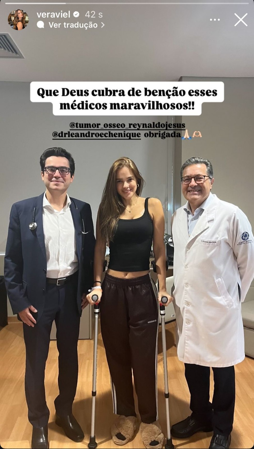 Story de Vera Viel — Foto: Reprodução/Instagram