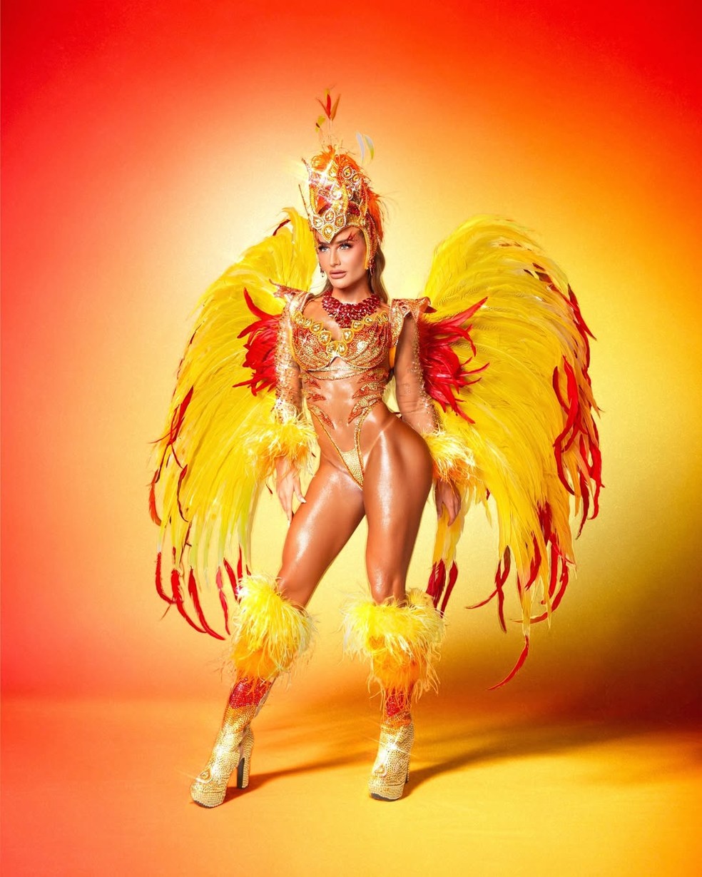 Bruna Griphao para o desfile da Salgueiro — Foto: Reprodução/Instagram