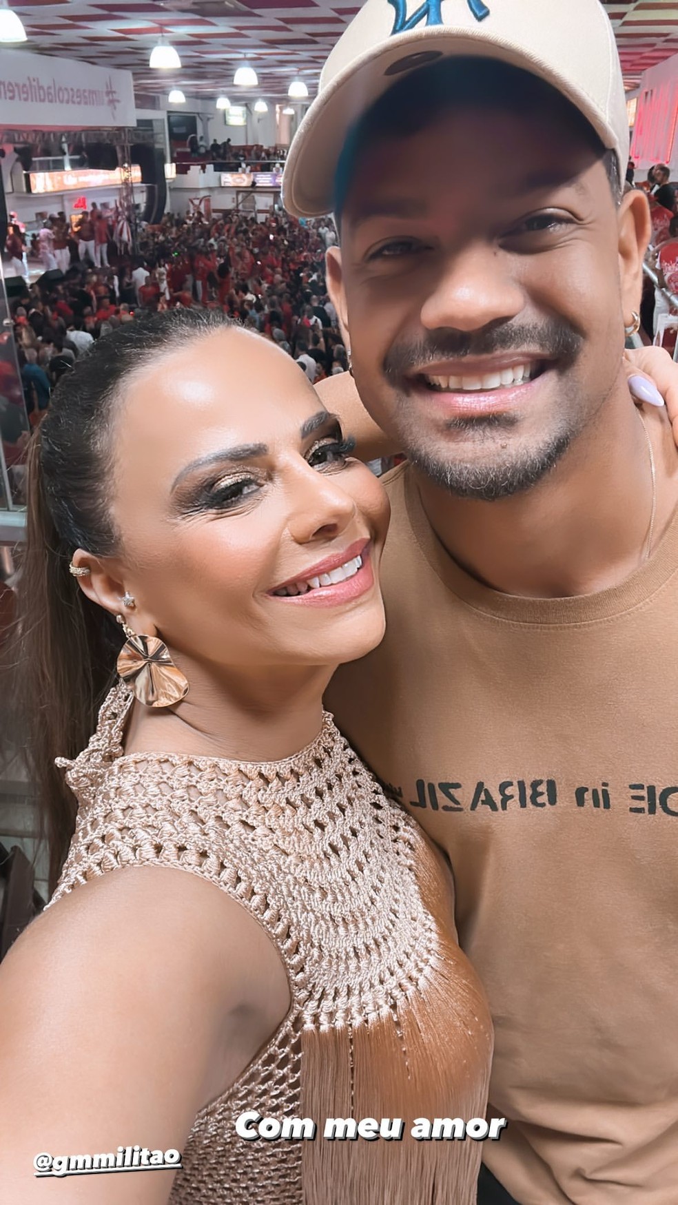 Viviane Araujo e o marido, Guilherme Militão — Foto: Instagram