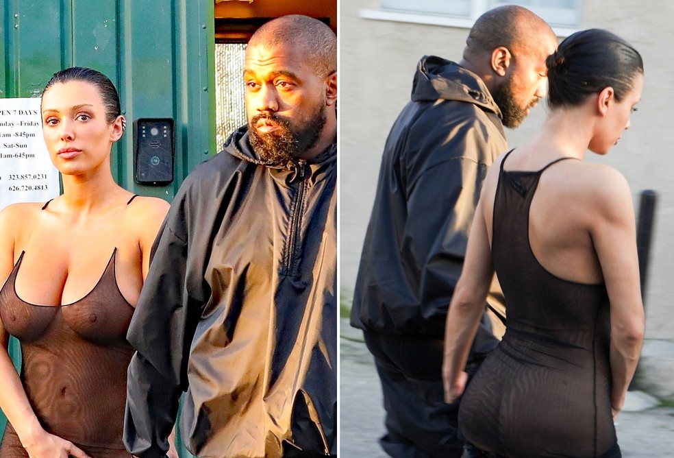 Bianca Censori e Kanye West — Foto: Grosby Group