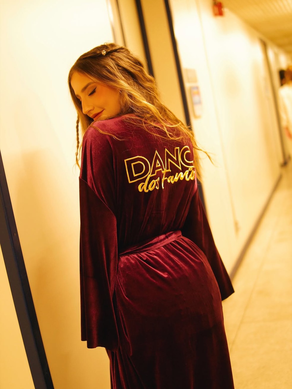 Bruna Griphao nos bastidores da Dança dos Famosos — Foto: Reprodução/Instagram
