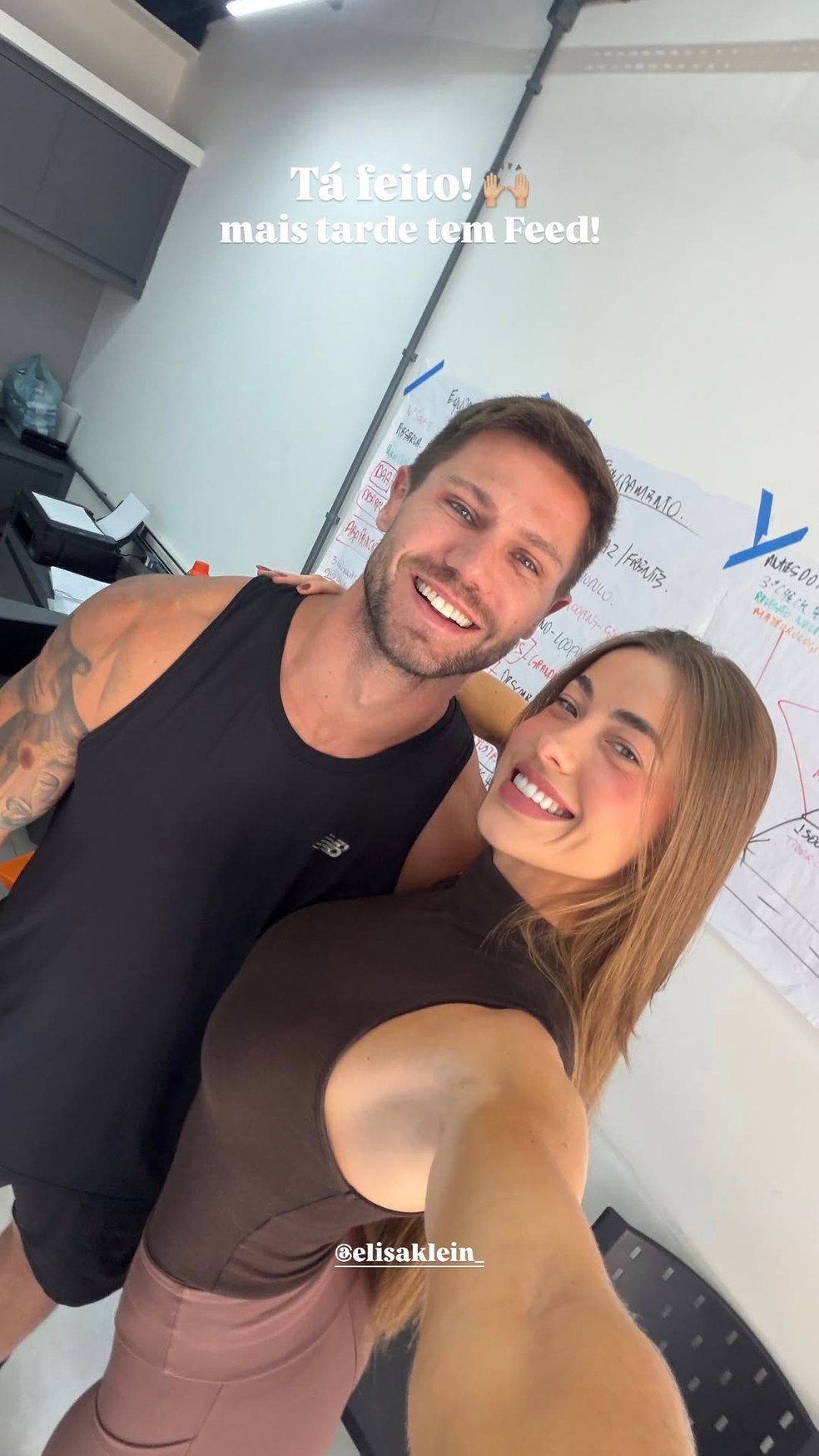 Jonas Sulzbach e Elisa Klein — Foto: Reprodução/Instagram