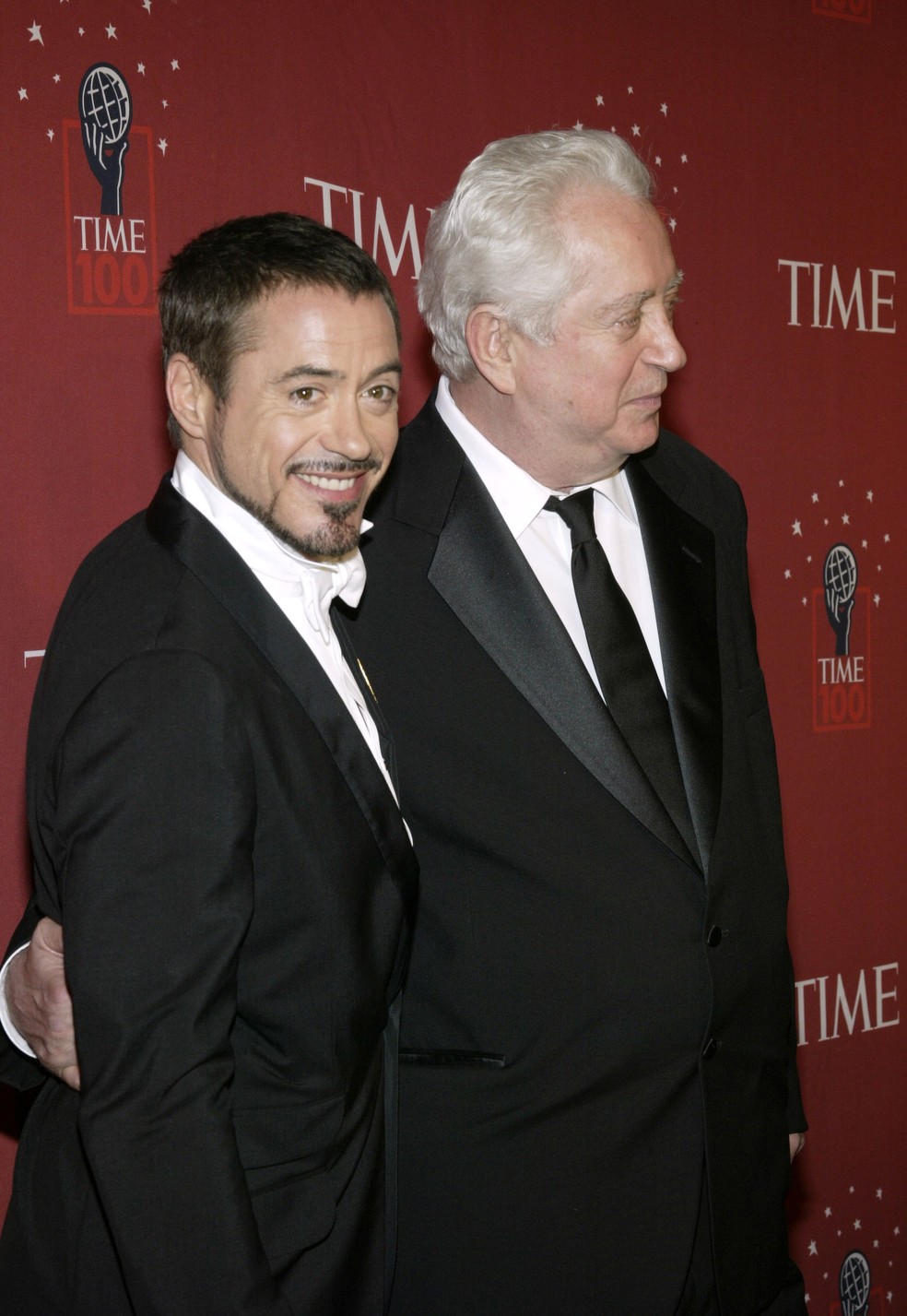 Robert Downey Jr. e seu pai — Foto: The Getty Images
