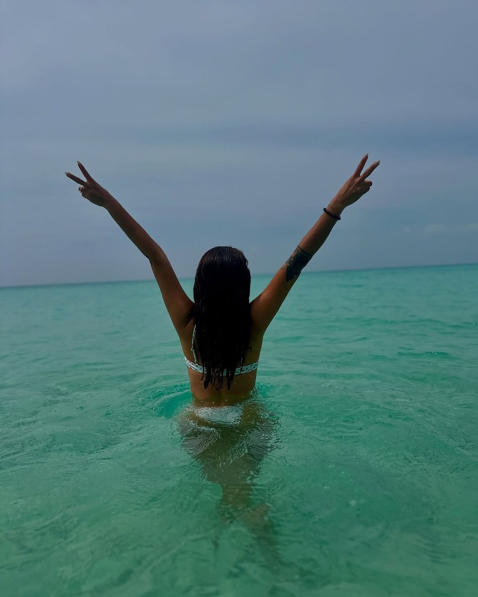 Domitila Barros nas Maldivas — Foto: Reprodução/Instagram