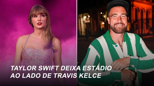 Taylor Swift é vista deixando jogo da NFL ao lado de Travis Kelce e reforça rumores de romance
