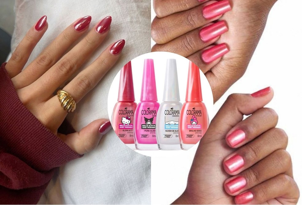 Esmaltes com efeito holográfico — Foto: Divulgação