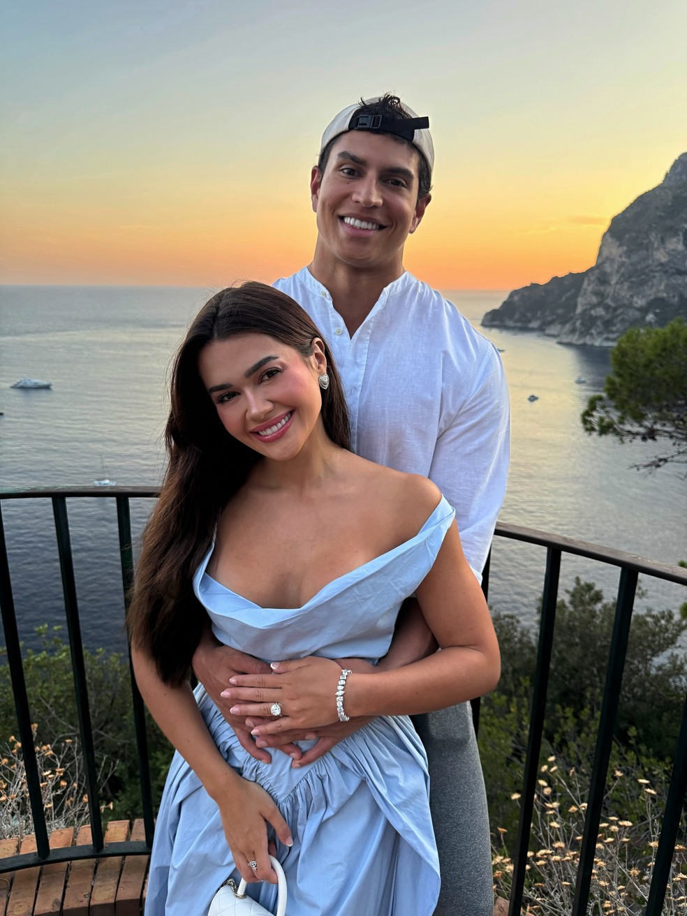 Franciny Ehlke com o marido, Tony — Foto: Reprodução/Instagram