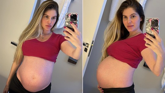 Bárbara Evans fala sobre estrias na gravidez: 'Última coisa que estou pensando'