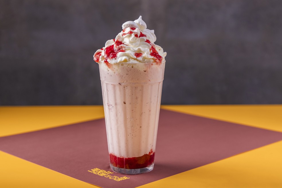 Milk Shake da Lanchonete da Cidade — Foto: Mário Rodrigues