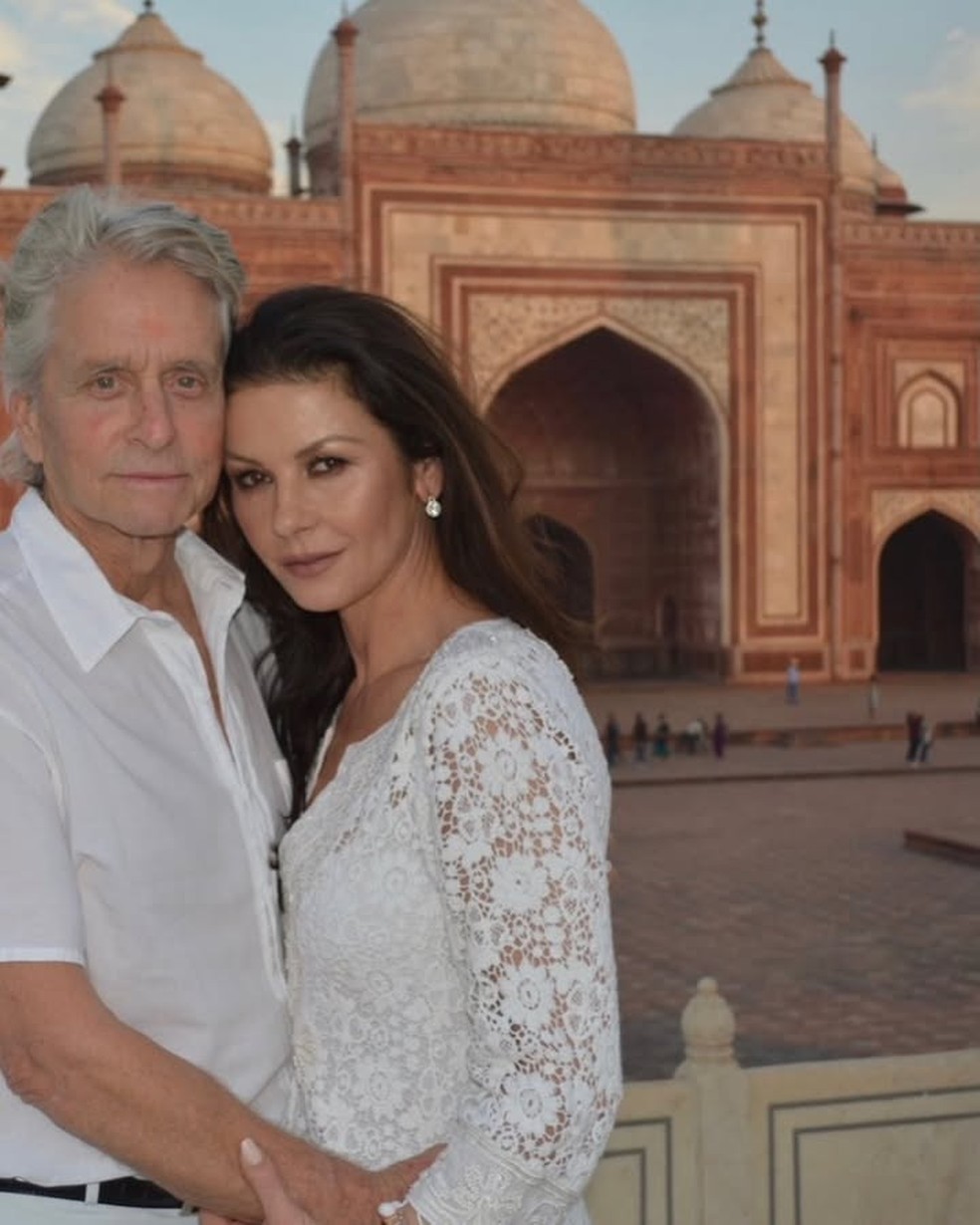 Michael Douglas e Catherine Zeta-Jones são casados desde 2000 — Foto: Reprodução/Instagram