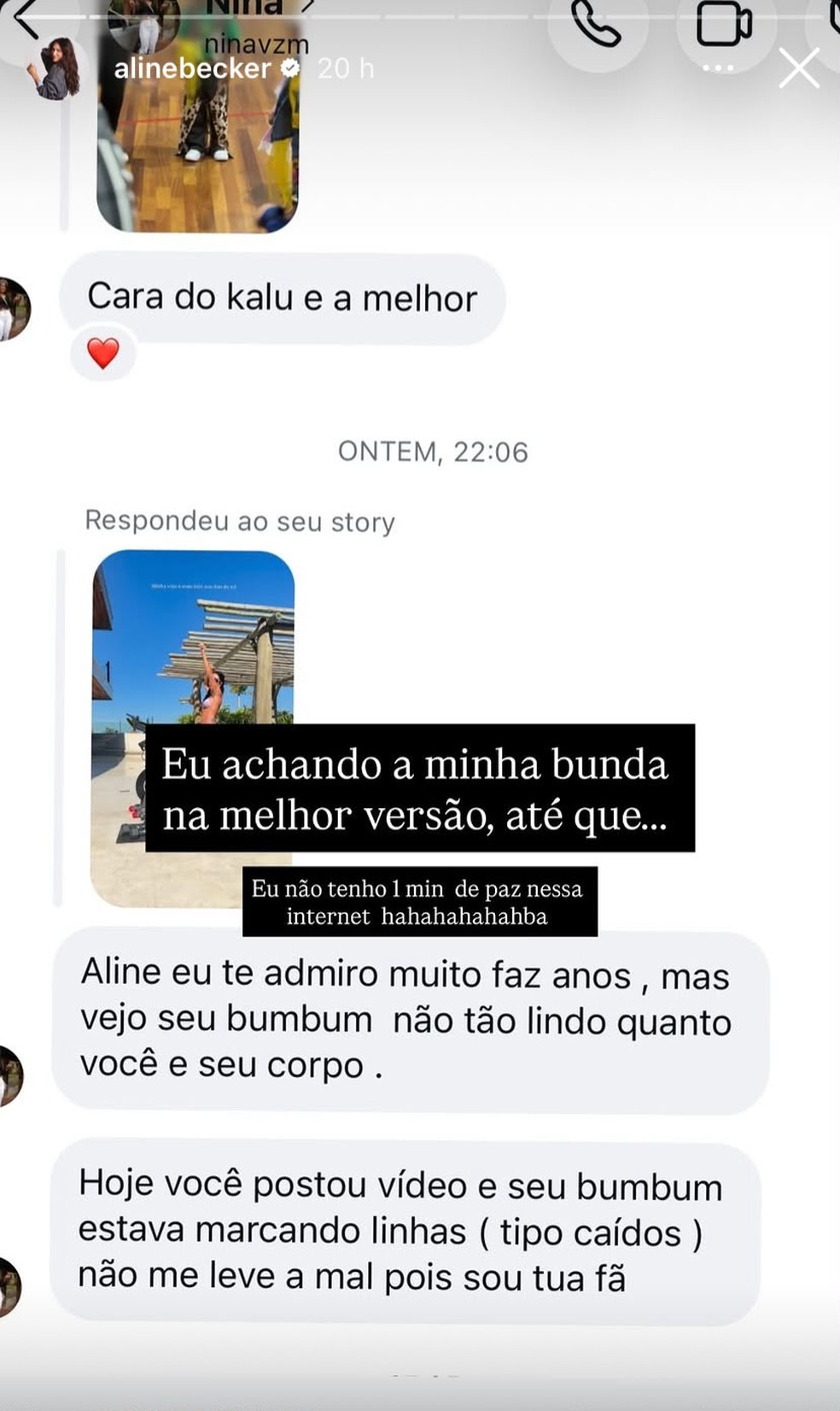 Posts de Aline Becker — Foto: Reprodução | Instagram