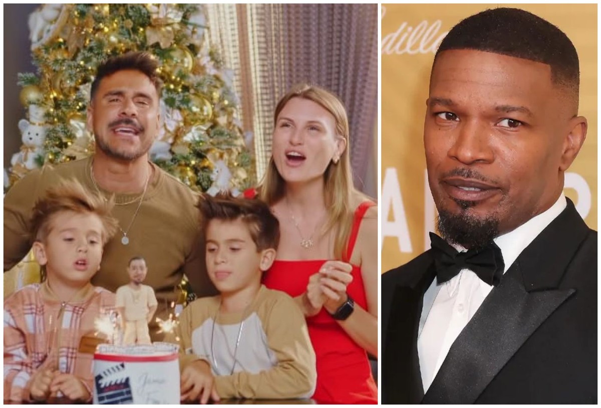 Julio Rocha celebra com filhos e esposa aniversário de Jamie Foxx com ...
