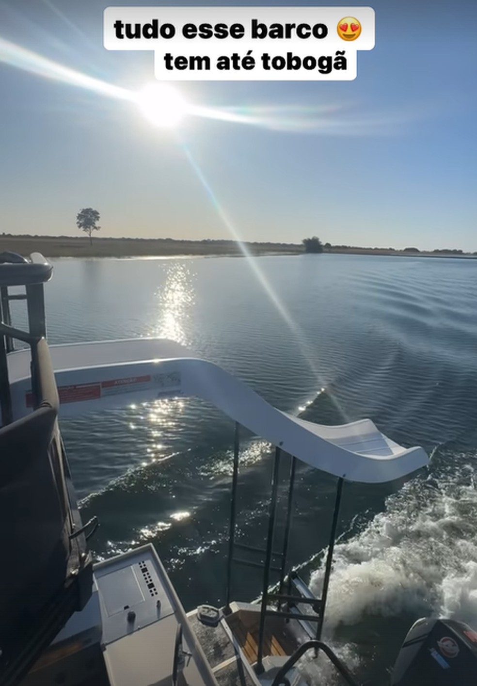 Barco de Leonardo — Foto: Reprodução/Instagram