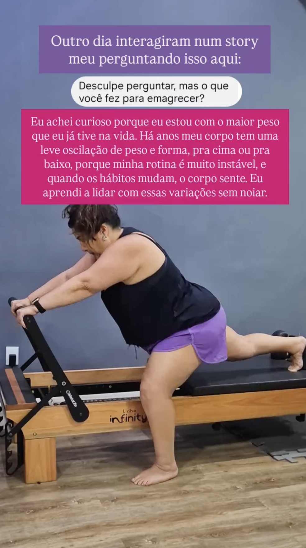 'Já fiz muita m*rda com esse objetivo': Mariana Xavier desabafa sobre pressão por emagrecimento — Foto: Reprodução/Instagram