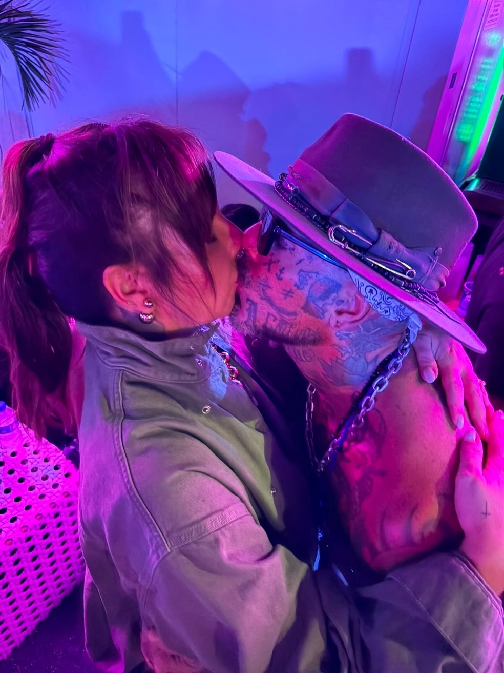 Tico Santta Cruz com a esposa, Luciana — Foto: Reprodução/Instagram