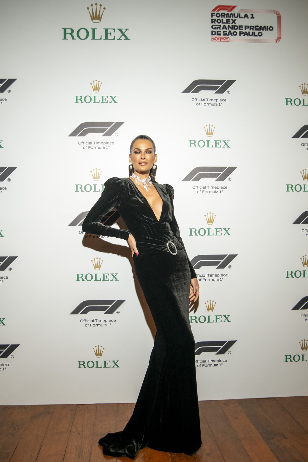 Fernanda Motta em jantar de gala — Foto: Divulgação/@luprezia @kenjinakamura