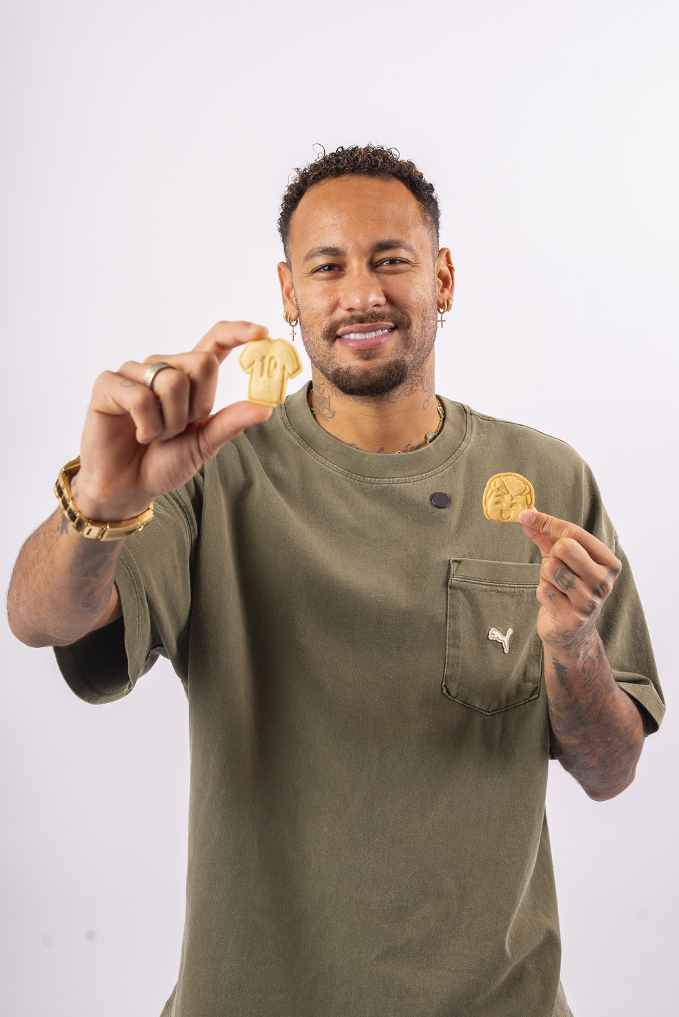 Neymar esclarece história de 'fábrica de biscoitos' — Foto: Agtemp