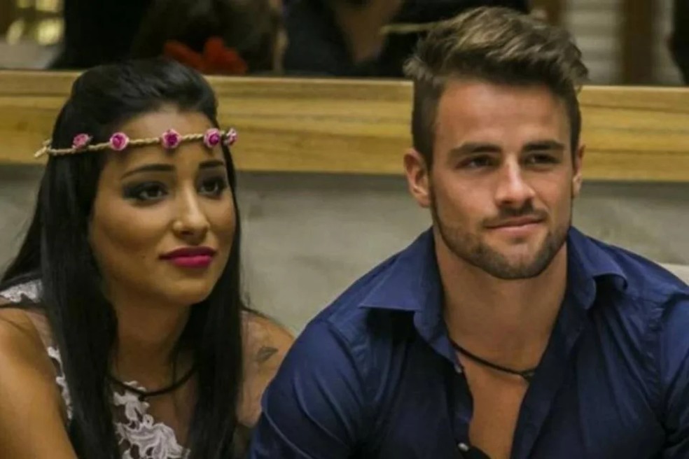 Talita Araujo e Rafael Licks no BBB 15 — Foto: Reprodução/Globoplay
