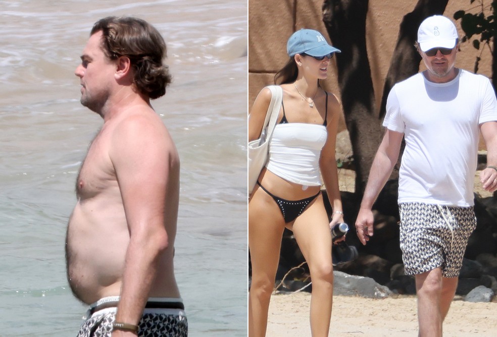 Leonardo DiCaprio com a namorada, Vittoria Ceretti — Foto: The Grosby Group
