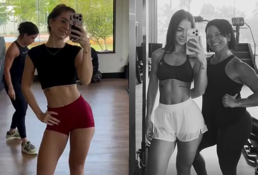 Mel Maia mostra transformação do corpo em seis meses de treino; veja antes e depois — Foto: Reprodução/Instagram
