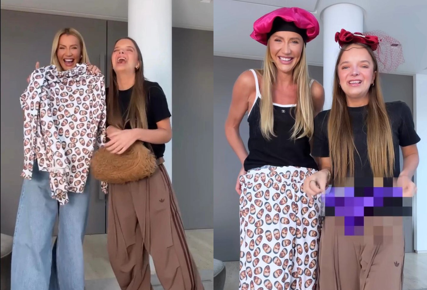 Rafa Justus e Ana Paula Siebert se divertem em trend sobre peças que tirariam do closet uma da outra; vídeo