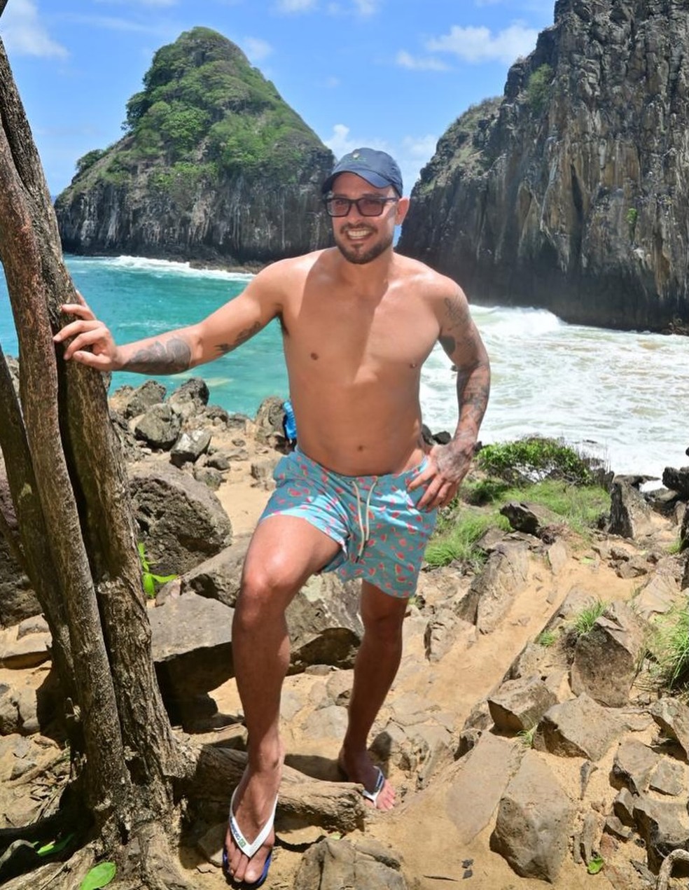 Diogo Nogueira abre álbum de fotos em Noronha — Foto: Reprodução/Instagram
