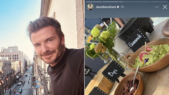 David Beckham come insetos em viagem ao México: "Bom estar de volta"