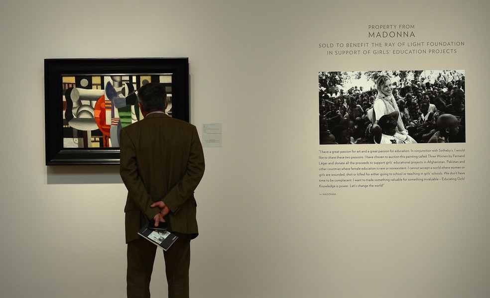 Obra de arte vendida por Madonna — Foto: The Getty Images