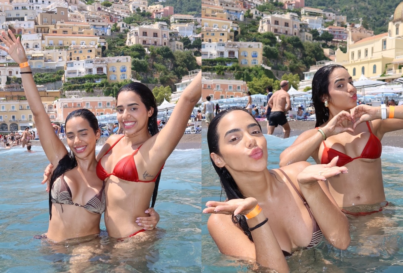 Mirella e Mariely Santos, as gêmeas lacração, renovam marquinha de biquíni durante viagem pela Itália - QTU Questões do Universo