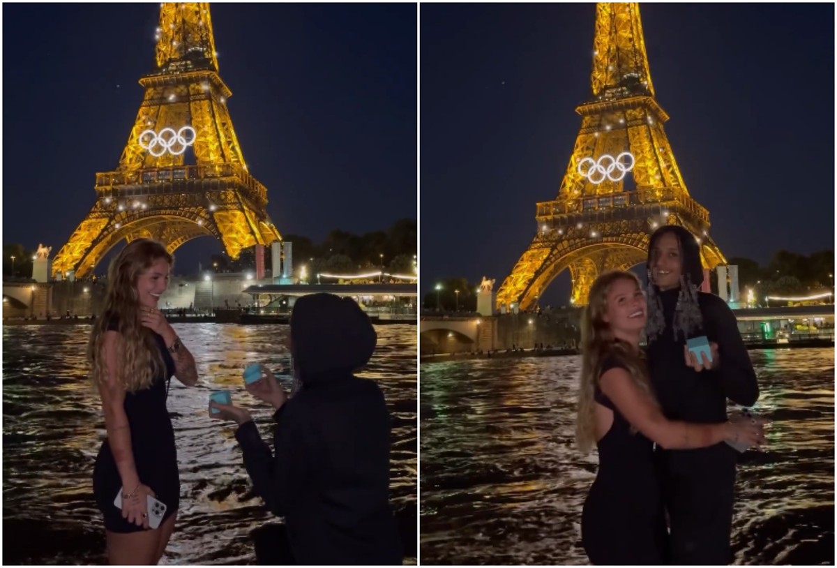Oruam surpreende namorada com pedido de casamento em Paris; vídeo