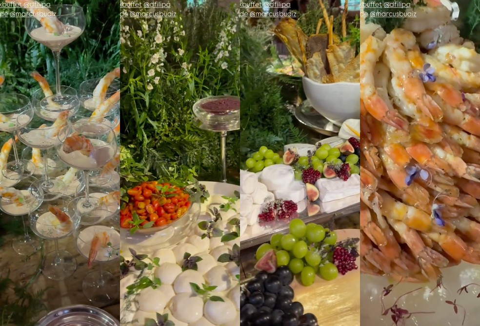 Menú do casamento de Valverde e Buaiz — Foto: Reprodução/Instagram