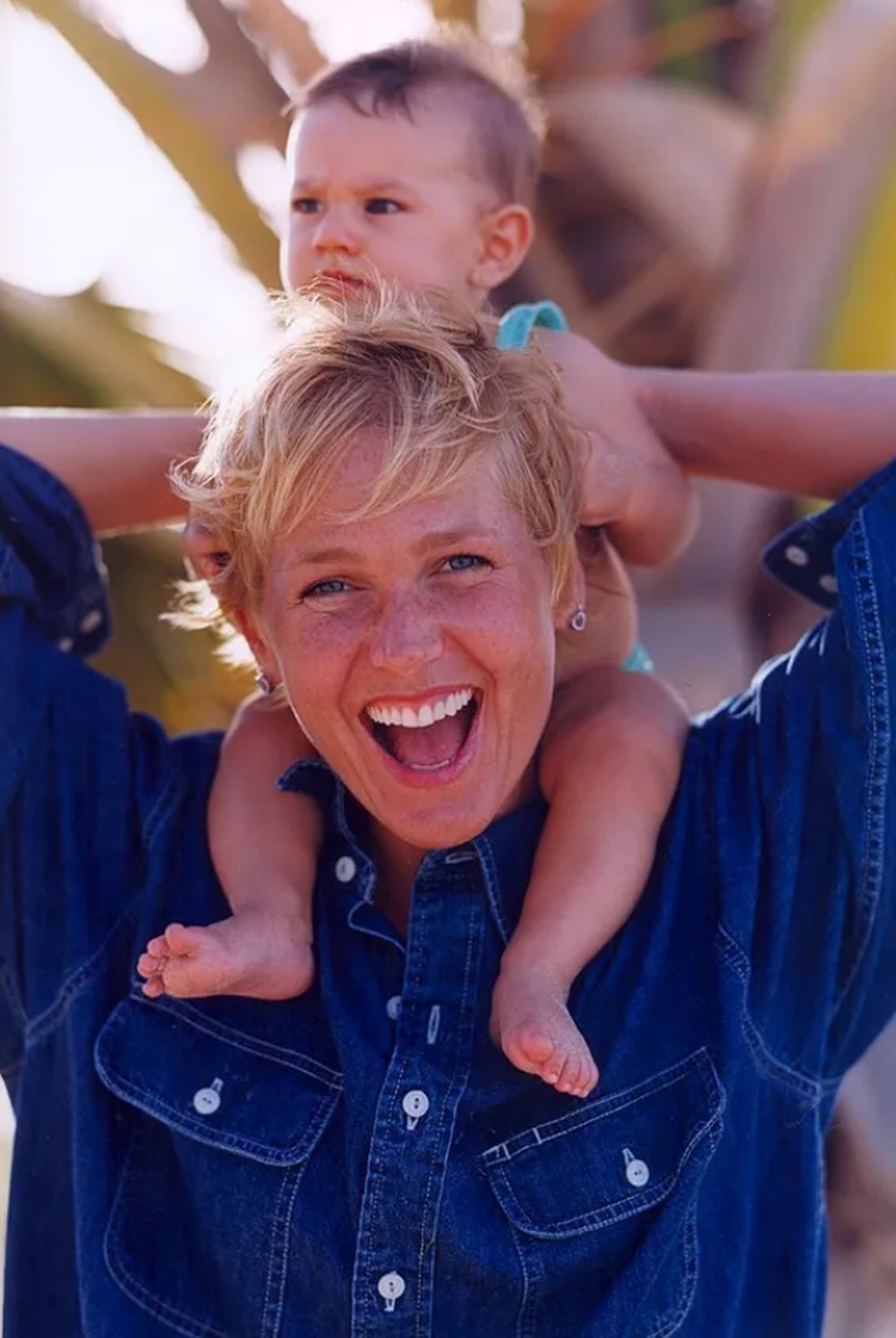 Xuxa e Sasha bebê — Foto: Reprodução