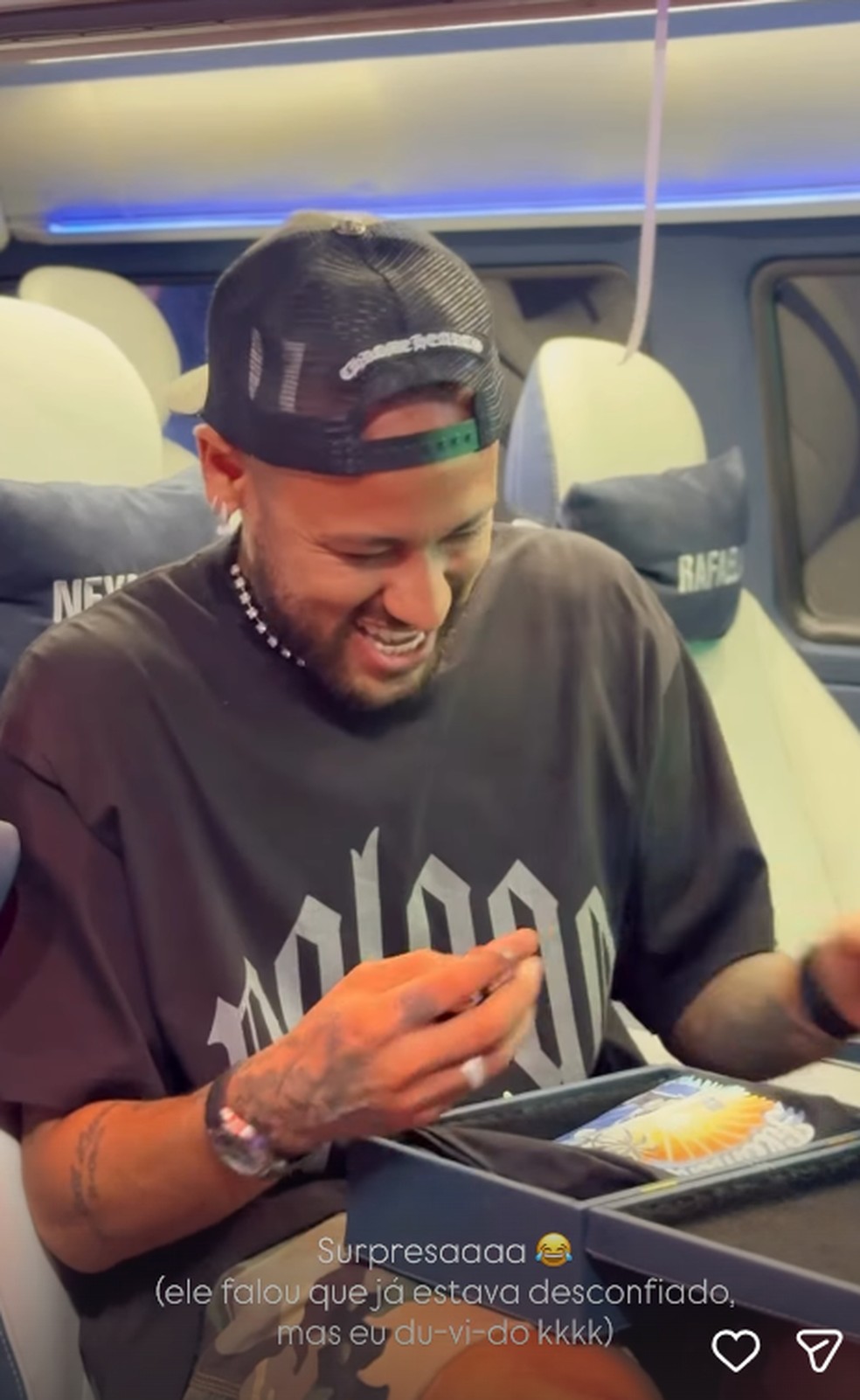 Neymar ganha festa surpresa de aniversário — Foto: Reprodução/Instagram