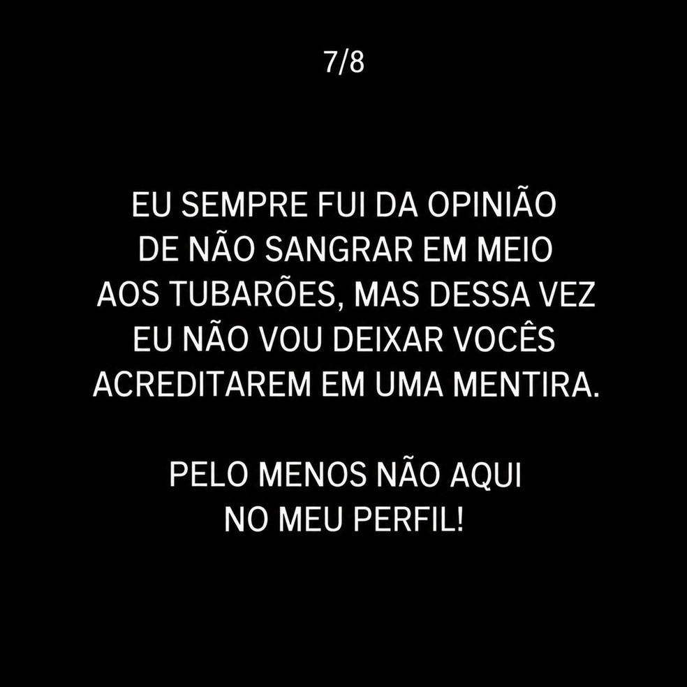 Término de Duda Correa e Thiago Queiroz — Foto: Reprodução/Instagram