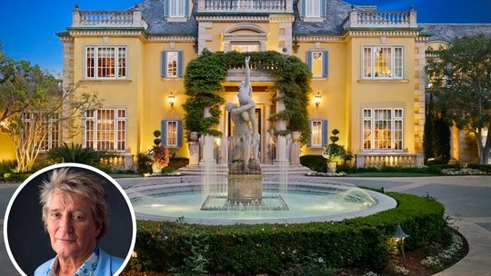 Rod Stewart coloca mansão à venda em Beverly Hills por R$ 343 milhões; fotos