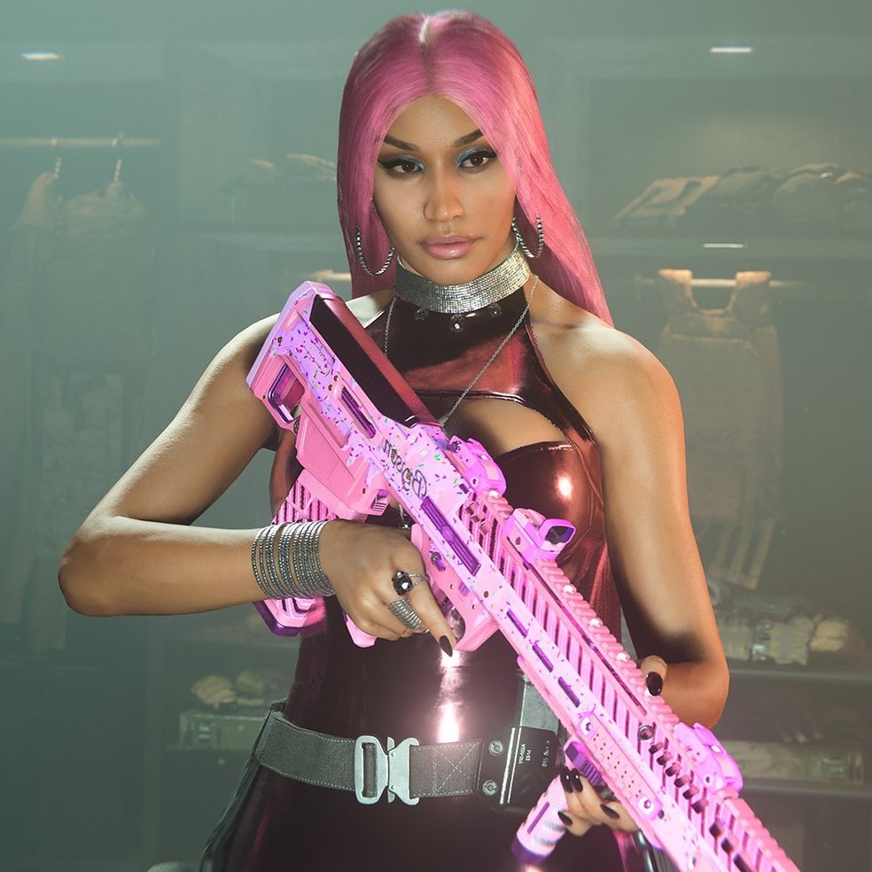 Nicki Minaj em 'Call of Duty: Warzone' — Foto: Reprodução Instagram
