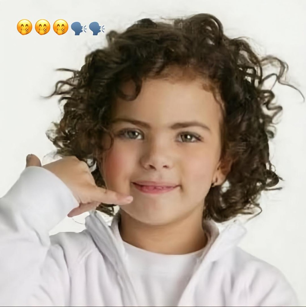 Sósia mirim de Ana Paula Arósio, que fez comercial com ela em 2004, reaparece — Foto: Reprodução/TikTok