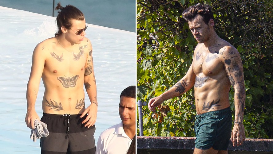 Harry Styles: antes (2014, no Rio) e hoje