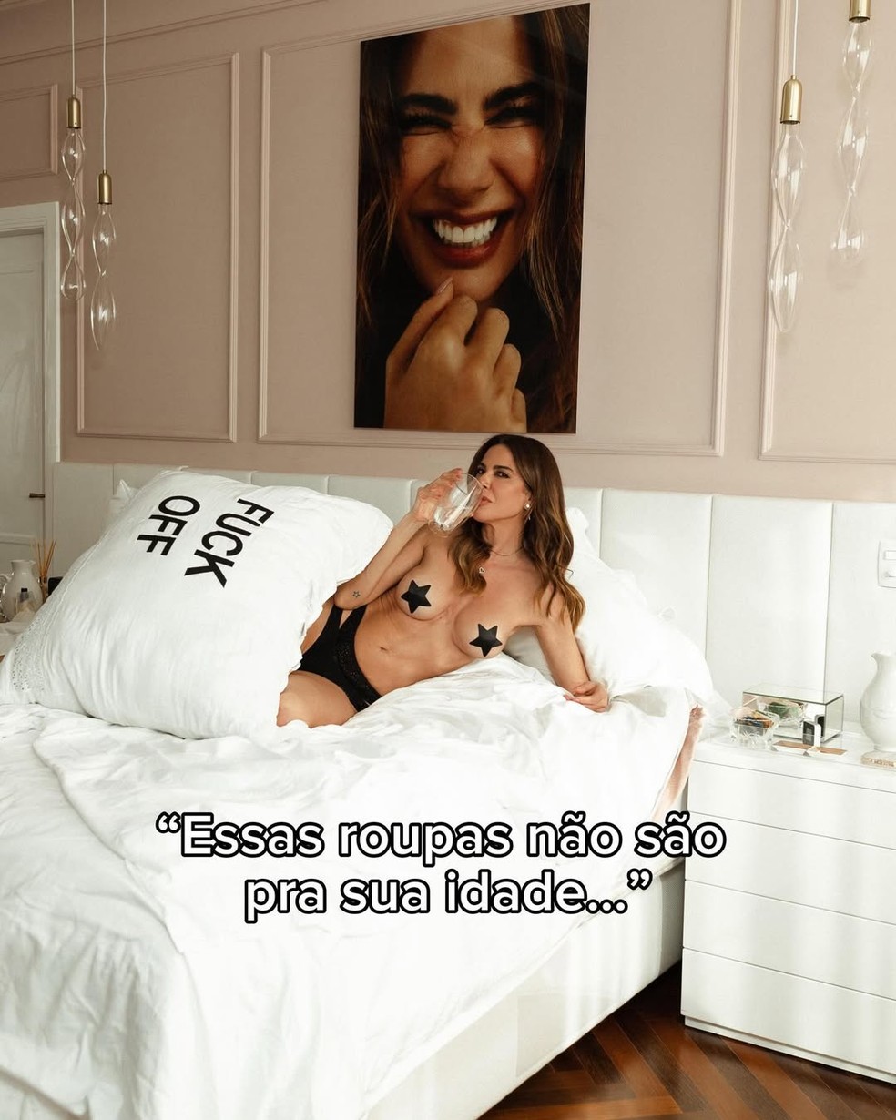 Luciana Gimenez rebate críticas com ensaio fotográfico sensual, e web reage: 'Simples e direta' — Foto: Reprodução/Instagram