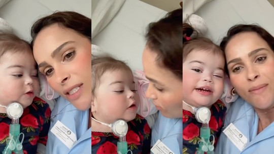 Letícia Cazarré abre álbum de fotos e vídeo de visita a Maria Guilhermina no hospital; veja